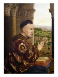Buy The Rolin Madonna Detail of Chancellor Nicolas Rolin circa 1435 at AllPosters.com