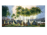 Buy Port of Hanarourou in the Sandwich Islands, from "Voyage Pittoresque Autour Du Monde" at AllPosters.com