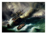 Buy Study for the Burning of the "Kent" in 1825 at AllPosters.com
