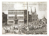 Buy Dedication of the Obelisk in Front of the Basilica of San Giovanni Laterano, Rome in 1588, 1600 at AllPosters.com