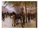 The Boulevards, Evening in Front of the Cafe Napolitain, Late 19th Century