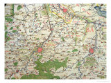 Buy Map of Belgium at the Time of the Thirty Years War at AllPosters.com