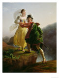Bianca Cappello Fleeing with Her Lover Francesco de Medici