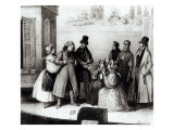 Buy Performance of "Le Pere Goriot" by Honore Balzac at the Theatre des Varietes, circa 1840 at AllPosters.com