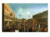 Buy Charlatans in the Piazzetta San Marco, Venice at AllPosters.com