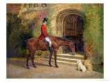 Buy Portrait of the High Sheriff of the County of Rutland on His Bay Hunter Before Hambleton Hall, 1889 at AllPosters.com
