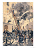 Buy Felix Faure with the Firemen, from "Le Petit Journal", 20th February 1898 at AllPosters.com