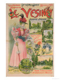 Poster for the Chemins de Fer de L'Ouest to Le Vesinet, circa 1895-1900