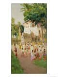 Buy Crowds at a Monument in India, 1895 at AllPosters.com