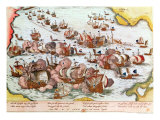 Naval Combat Between the Beggars of the Sea and the Spanish in 1573