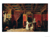 Buy Princess Marie D'Orleans in Her Gothic Studio in the Palais des Tuileries, 1836 at AllPosters.com
