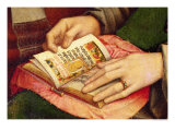 Virgin and Child with Saints, Detail of an Open Book, circa 1509