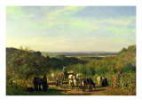 Buy View from the Hilltops of Suresnes Or, the Grape Harvest at Suresnes at AllPosters.com