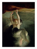 Titiana Discovering the Ring of the Nibelung in the Opera "The Ring of the Nibelung" Richard Wagner