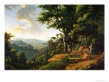 Jean-Jacques Rousseau Meditating in the The Park at La Rochecordon Near Lyon in 1770