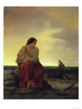 Buy Fisherman's Wife Mourning on the Beach at AllPosters.com
