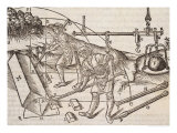 Buy Methods of Moving Stone Blocks, from "Di Lucio Vitruvio Pollione de Architectura a Libri Dece" at AllPosters.com
