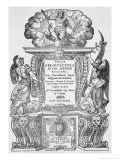 Buy Title Page of "Della Architettura", Published 1590 at AllPosters.com