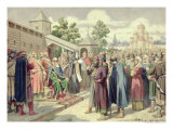 Reading of the Code in the Presence of Grand Duke Jaroslav of Novgorod, 1880