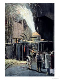 The Bessemer Process for the Mass-Production of Steel, Developed by Sir Henry Bessemer