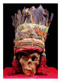 Buy Feathered Headdress on a Skull, from Peru at AllPosters.com