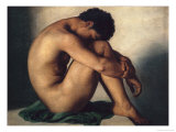 Buy Study of a Nude Young Man, 1836 at AllPosters.com