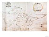 Buy Map of the Great Lakes at AllPosters.com