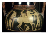 Attic White-Figure Amphora Depicting Amazons Preparing for Battle, circa 525-520 BC