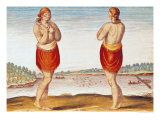 Buy A Young Noblewoman from Secoton, from "Admiranda Narratio.." 1585-88 at AllPosters.com