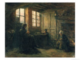 Buy Women Fraying Linen, Honfleur, 1877 at AllPosters.com