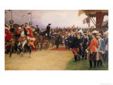 Buy President Emile Loubet Welcoming Tsar Nicolas II and the Empress Alexandra to the Camp at Betheny at AllPosters.com