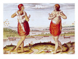 Buy How the Women of Dasamonquepeuc Carry Their Children, from "Admiranda Narratio.." at AllPosters.com