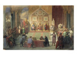 Buy St. Louis King of France Receiving Robert Patriarch of Jerusalem, in Damietta in 1249, 1846 at AllPosters.com