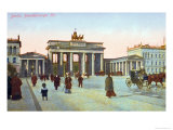 Buy Postcard Depicting the Brandenburg Gate in Berlin, Pre 1914 at AllPosters.com