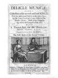 Buy Title Page of "Deliciae Musicae", Printed by J. Heptinstall for Henry Playford, London, 1696 at AllPosters.com