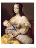 Buy The Dauphin Louis of France and His Nursemaid, Dame Longuet de La Giraudiere, circa 1638 at AllPosters.com