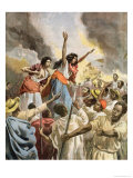 Buy The Royal Princesses Preaching the Holy War in Madagascar, from "Le Petit Journal" at AllPosters.com