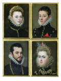 Portrait of Two Men and Two Women