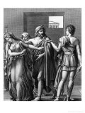 Buy Phaedra, Theseus and Hippolytus, Illustration from Act III Scene 5 of "Phedre" by Jean Racine 1824 at AllPosters.com