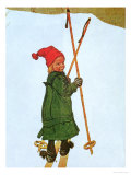 Buy Little Girl Skiing at AllPosters.com