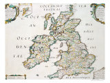 Buy Map of Britain and Ireland, Published Paris 1640 at AllPosters.com