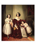 Buy Madame de Nonjon and Her Two Daughters, 1839 at AllPosters.com