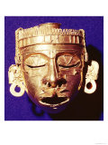 Buy Mask of the God Xipe Totec, from Tomb 7, Monte Alban, 1300-1450 at AllPosters.com