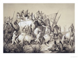 Buy Chir Singh, Maharaja of the Sikhs with the King of Punjab and His Retinue from "Voyage in India" at AllPosters.com