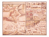 Buy Construction of a Town Square and the Tools Used at AllPosters.com