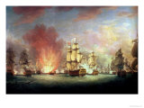 Buy The Moonlight Battle: the Battle off Cape St. Vincent, 16th January 1780 at AllPosters.com