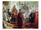 Buy Emperor Franz Joseph I and Empress Elizabeth in Budapest, 8th July 1896 at AllPosters.com