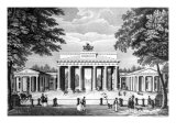 The Brandenburg Gate in Berlin, Mid 19th Century