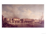 London Bridge Before the Alteration in 1757