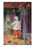 Buy Postcard Depicting the Wolf Disguised as Little Red Riding Hood's Grandmother at AllPosters.com